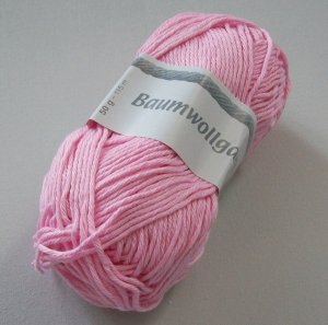 Baumwollgarn in rosa